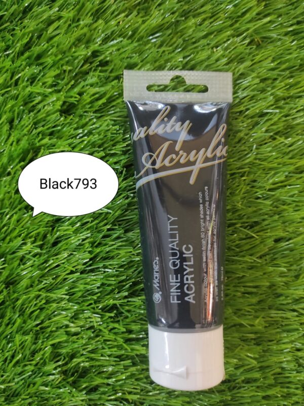Maries Acrylic Black Paint75ml