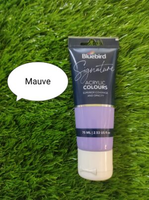 Bluebird Signature Acrylic Mauve Paint 75ml
