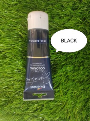 Bluebird Acrylic black Paint 75ml