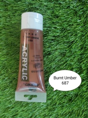 Maries Acrylic Burnt Umber Paint 75ml