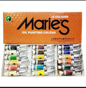 Maries Oil Paint Colour 18pcs Set 12ml Tube