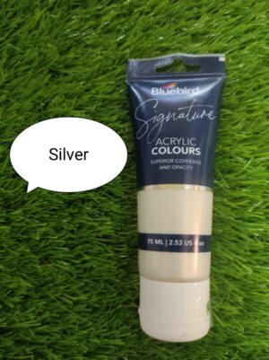 Bluebird Signature Acrylic Silver Paint 75ml