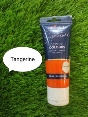 Bluebird Signature Acrylic Tangerine Paint 75ml