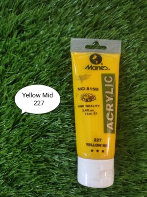 Maries Acrylic Yellow MidP Paint75ml