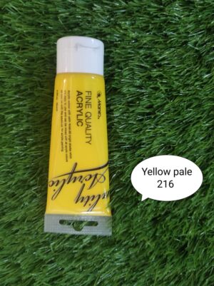 Maries Acrylic Yellow Pale Paint 75ml