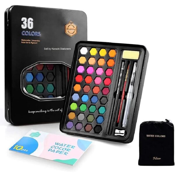 Keep Smiling Water Colour Set 36 pcs With Pouch