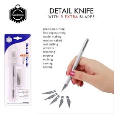 Keep Smiling Detail Knife  with Blades