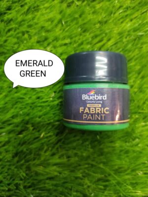 Blue Bird Fabric Paint Emerald Green 25ml
