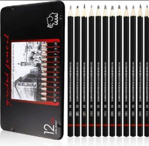 Graded Pencil Tin Box 12 grade pencil Set