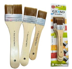 Gesso Brush 3 Pcs Set