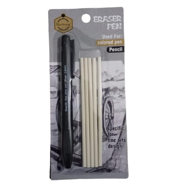 Keep Smiling Mechanical Eraser Pen 5 Pcs Eraser