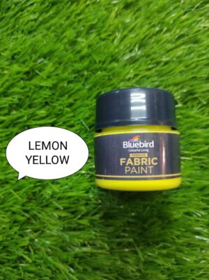 Blue Bird Fabric Paint Lemon Yellow 25ml