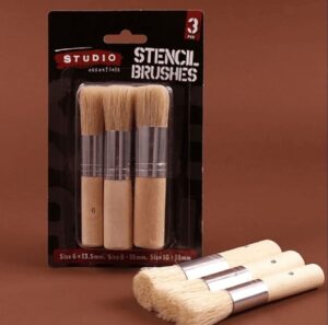 Stencil Brush 3 Pcs Set