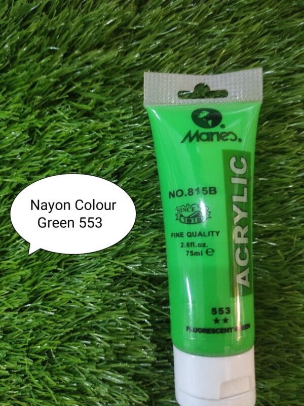 Maries Acrylic Neon Green Paint  75ml