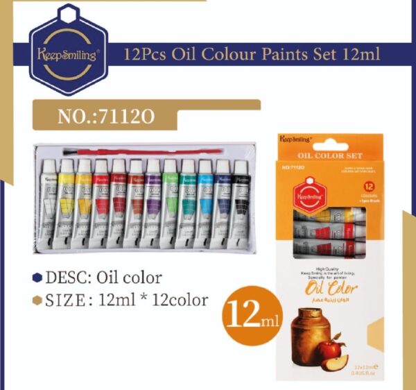 keep Smiling Oil Color 12pcs 12vml