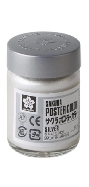 Sakura Poster Colour Silver