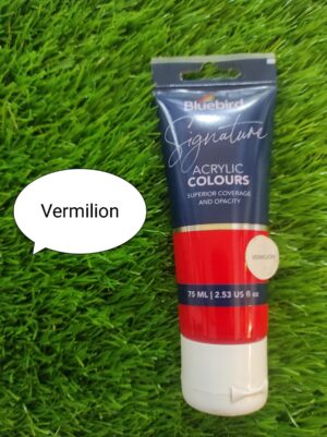 Bluebird Signature Acrylic Vermillion PAINT 75ml
