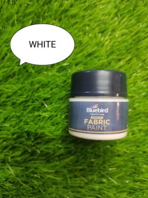 Blue Bird Fabric Paint White 25ml