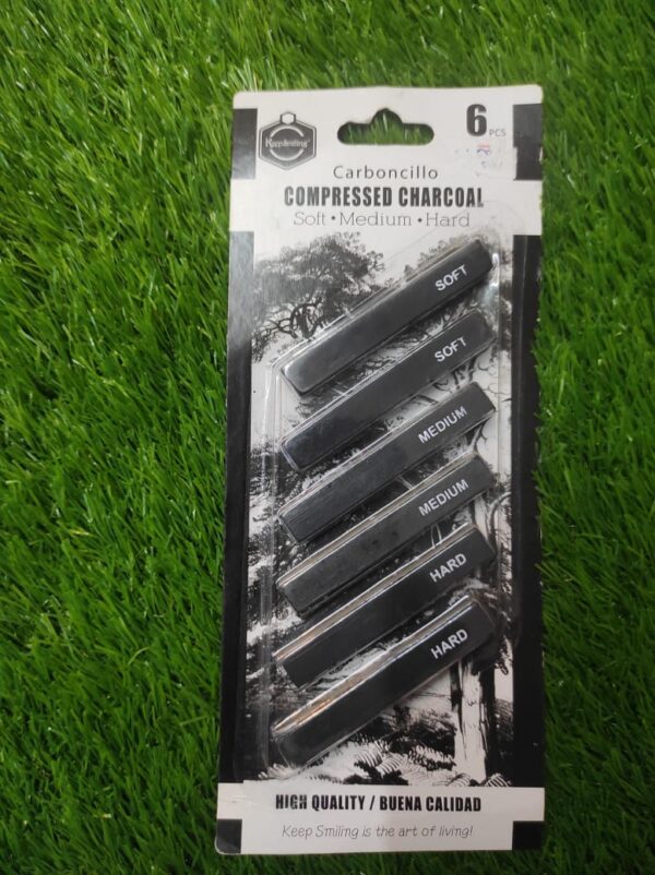 Keep Smiling Charcole Bar Sticks 6 pcs set
