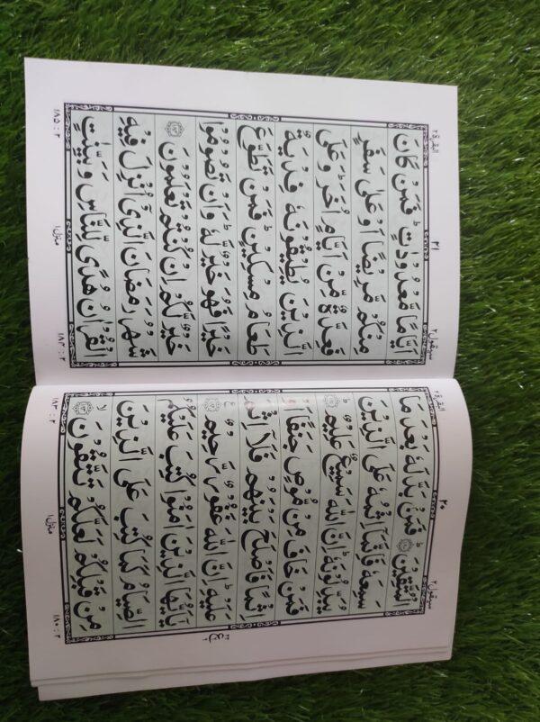 پاک کمپنی ۔۔ سپارہ سیٹ آرٹ کارڈ پیپر سبز گراؤنڈ